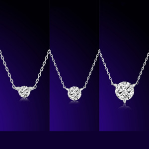 Collar de Plata de Ley S925 con un Solo Diamante en Forma de Burbuja, Diseño Minimalista de Alta Gama con Versatilidad de Lujo Discreto - Product Image 1