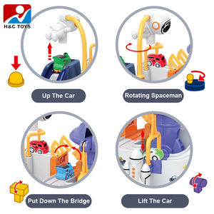 Jouet éducatif en plastique à assembler soi-même pour enfants, circuit de course de voitures spatiales orbitales, jouet d'aventure, ensemble de 24 pièces, âges 2-13 - Product Image 3