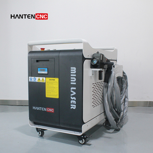 Máquina de Limpieza Láser de 500W de la Marca China HANTENCNC con Pantalla Retráctil y Refrigeración por Agua - Product Image 3