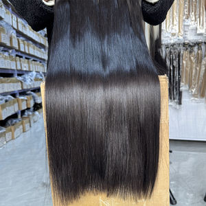 Extensions de cheveux humains vierges vietnamiens lisses, cuticules alignées, couleur naturelle, double trame, fournisseur de vente en gros - Product Image 3