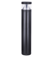 Lampadaire LED extérieur en aluminium 18W IP65 avec télécommande, alimentation 100-240V AC pour jardin/éclairage nocturne
