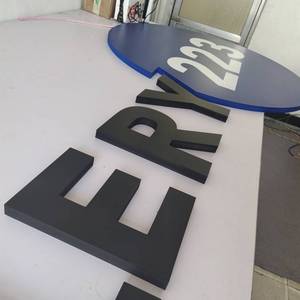 Özel Pvc Logo burcu 3D köpük Pvc mektup işareti kurulu