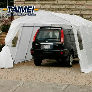 Outdoor Steel Frame Storage Garage Polyethylene Portable Garage Car Shelter With Waterproof And UV-Treated Ripstop Cover