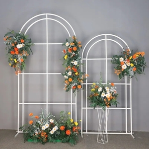 PRIME <span class=keywords><strong>mariage</strong></span> toile de fond décoration <span class=keywords><strong>en</strong></span> fer forgé fleur support métal arc porte pour Concert événements fête fleur décorative - Product Image 3