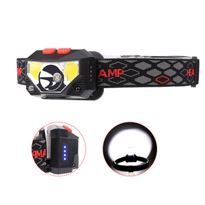 Linterna frontal XPG COB con batería integrada, recargable, luz roja y blanca, faro LED ligero para acampar al aire libre y senderismo - Product Image 3