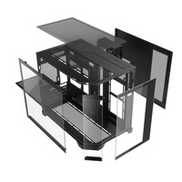 AntarcChill Gaming Desktop PC Full Setup Full View Sea View Gaming Empty Case RGB Micro ATX ITX Computer Cabinet