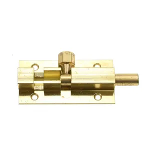 YH7205 黄铜安全性小滑的 flush 表面抛光镀铬黄铜门桶螺栓