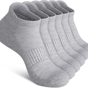 Ankle Custom Football Athletic Running <b>Socks</b> Cushioned Breathable Low Cut Sports Tab for Youth Men and Women 100% Polyester - Product Image 1