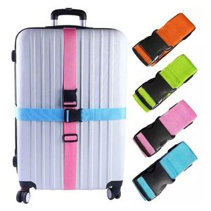BSBH Custom Suitcase Bag Adjustable Polyester Nylon TSA Lock Scale Luggage Strap Belt Lanyard With Printing Logo for Travel - Product Image 3
