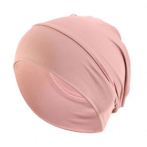 Turban unisexe extensible à fond bombé, couleur unie, élastique, sous-hijab, bonnet de voyage, plage, décontracté - Product Image 6