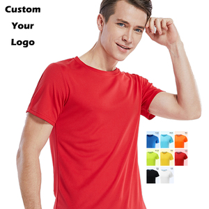 Camiseta ODM Extra Grande de Poliéster para Hombre, Camisetas Personalizadas con Impresión de Logotipo, Camiseta Lisa de Secado Rápido con Cuello Redondo para Hombre - Product Image 1