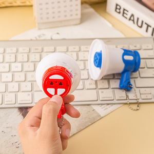 <b>Mini</b> Megaphone <b>Speaker</b> Keychain Toy For Kids Plastic Handheld Musical Instrument Unisex 2 Pcs - Product Image 3