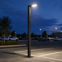 Éclairage LED de parking haute efficacité 140LM/W 200W, lumière LED pour zone de 5000K, IP65 étanche, éclairage extérieur commercial du crépuscule à l'aube