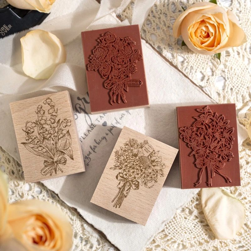 Auto entintado sello en blanco