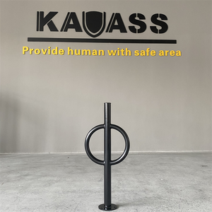 <span class=keywords><strong>Anneau</strong></span> et poste Stylebollard 2 capacité de vélo revêtement en poudre noire porte-vélo supports de stationnement pour vélos - Product Image 6