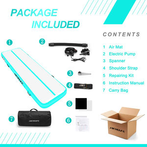 Hot Oppblasbare Turnmatter <span class=keywords><strong>Air</strong></span> Track Tapis de gymnastique gonflable Tapis de yoga <span class=keywords><strong>gris</strong></span> de 10 mètres en usine - Product Image 2