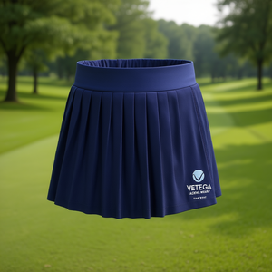 Vetega Women's Navy Blue <b>Pleated</b> <b>Tennis</b> <b>Skirt</b> with Built-In Shorts, High Waist Elastic Design for Golf, Running, Yoga, and Worko - Product Image 2