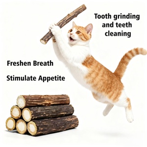 Jouet pour chat en vigne d'argent (Actinidia Polygama) à mâcher, fourni directement par l'usine – Les chats préfèrent les bâtonnets de vigne d'argent - Product Image 5