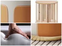 Moderne avancé filles coiffeuse chaise luxe petit rond cosmétique pouf Simple stockage tissu maison chambre salon