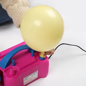 Balon Pompa Plastik Pompa Udara Elektrik Tiup untuk Bola Foil Balon Lateks Standar EU