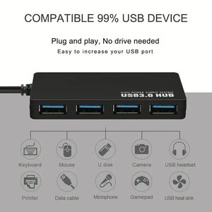 <b>USB</b> Hub <b>Adapter</b> for Macbook Pro Laptop Mobile Phone Tablet Computer USB3.0 Charging Spliter - Product Image 4