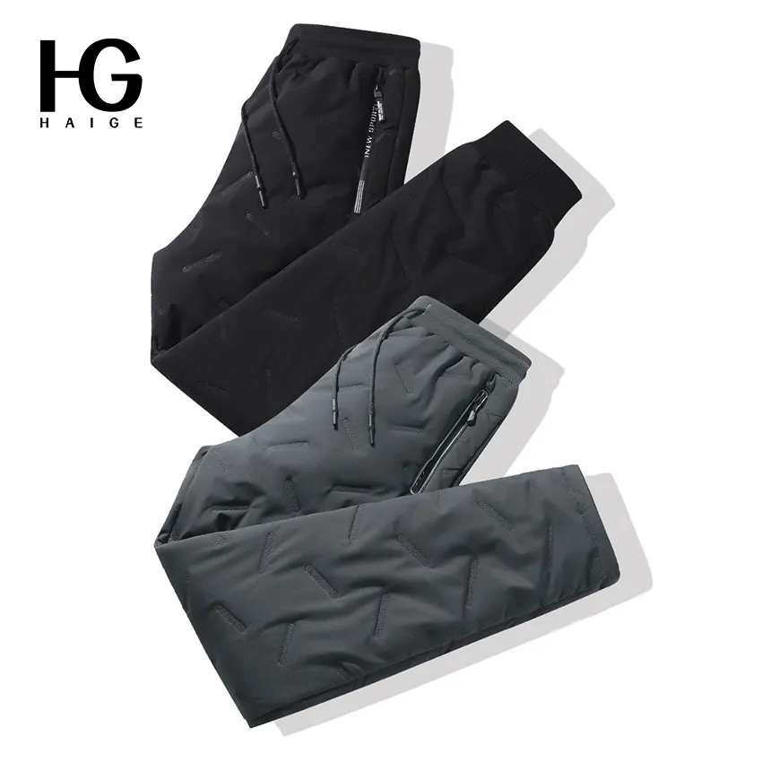 New Style Winter Mens Windproof Pants Male Water Proof Thermal Trousers Thick Fleece Warm Pants