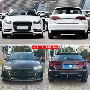 Kit Carrozzeria 2014-2016 per Modifica Auto, Aggiornamento 2025 Paraurti Anteriore/Posteriore e Parafango Posteriore per <span class=keywords><strong>Audi</strong></span> A3 - Montaggio a Bullone, 1 Anno di <span class=keywords><strong>Garanzia</strong></span> - Product Image 2