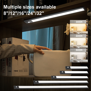 Bedroom Wall Mounted Motion <strong>Sensor</strong> Magnet Cabinet <strong>Light</strong> 3CCT Night Lamp <strong>Battery</strong> Power Cabinet Led <strong>Light</strong> for Indoor Lighting - Product Image 2