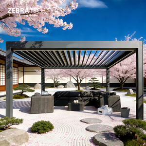 Pergola Électrique Imperméable en Alliage d'Aluminium, Certifiée CE, pour Cour, Patio, <span class=keywords><strong>Jardin</strong></span>, Ombrage et Parking - Product Image 3