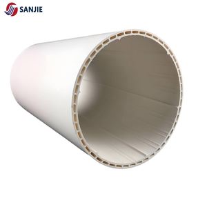 Tubería de Drenaje <span class=keywords><strong>Espiral</strong></span> de PVC, de Doble Capa, Blanca, Duradera, Conexión por Fusión a Tope, Ecológica, ASTM SCH40, para Riego - Product Image 2