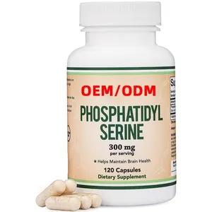 Phosphatidylserine phức tạp não tăng cường tập trung bổ sung cho người lớn Phosphatidylserine 120 viên nang