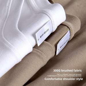 Venta al por mayor dolor <span class=keywords><strong>camiseta</strong></span> en blanco Grueso cepillado suelto peso pesado puro algodón <span class=keywords><strong>camiseta</strong></span> hombres casual <span class=keywords><strong>interior</strong></span> <span class=keywords><strong>camiseta</strong></span> - Product Image 2