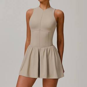 Falda de tenis Cloud Sense A-Line con cremallera frontal, estampado anti-rozaduras, ecológica, transpirable, hasta la rodilla, para correr al aire libre - Product Image 3