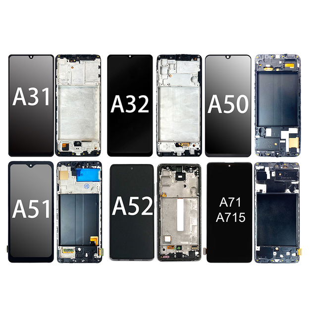 Lcd Screen One Stop Purchase WITH FRAME LCDS for Samsung A31 A32 A50 A51 A52 A71 Replacement Lcd Touch Screen