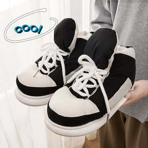 <span class=keywords><strong>Zapatillas</strong></span> de deporte suaves para exteriores para hombre, <span class=keywords><strong>zapatillas</strong></span> personalizadas divertidas con <span class=keywords><strong>cordones</strong></span> para mantener el calor, zapatos de felpa, <span class=keywords><strong>zapatillas</strong></span> antideslizantes para interiores - Product Image 5