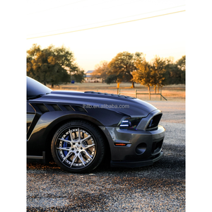 Élargisseurs d'ailes ventilés en fibre de carbone pour Ford <span class=keywords><strong>Mustang</strong></span> S197 (2010-2014) style GTD, ailes larges - Product Image 5