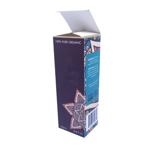 Caja de Embalaje de Papel para Botellas de Cuidado de la Piel con Holograma UV Plegable Personalizada a Precio de Fábrica con Logotipo - Product Image 3