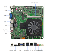 Motherboard Industri Intel Core I3/i5/i7 DDR3 Dual Display Desain Tipis Terintegrasi untuk Desktop Produk Baru 8GB SATA Terintegrasi