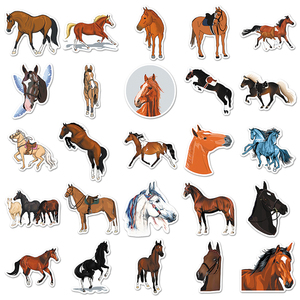 50 pezzi vendita di fabbrica Kawaii decorazione Graffiti cartoni animati adesivi a cavallo per bottiglia di computer portatile custodia adesivo - Product Image 4