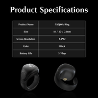Bague connectée avec rappel de prière quotidien, compteur de tasbih, application, IP67, 3 tailles ajustables, fournisseur