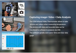 CEM DT-9862S Professional InfraRed Video <b>Thermometers</b> With TFT Color LCD Display & Camera Function DT-9862S Professional InfraRe - Product Image 6