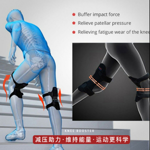 Genouillère de soutien articulaire sportive 1 pièce pour personnes âgées, protection respirante à ressorts de rebond pour la marche et le soutien musculaire - Product Image 5
