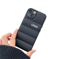 Coque de protection en TPU pour iPhone 15 Pro Max XS MAX 11 12 13 14 15 Plus, inspirée du design du doudoune pour iPhone 17