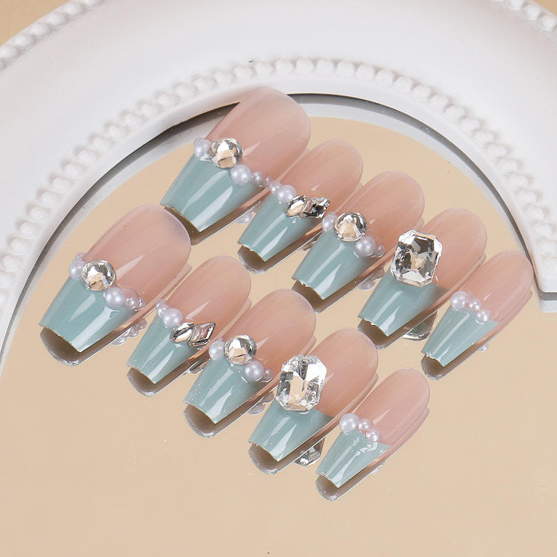 1506 Uñas Hechas A Mano M Tamaño 10 Piezas Caja