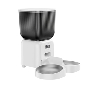 Nhà Máy Bán buôn thép không gỉ 2 trong 1 Tự động thức ăn vật nuôi trung chuyển cho Chó & Mèo hẹn giờ thông minh cho ăn LCD hiển thị sử dụng trong nhà - Product Image 2