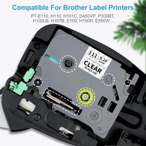 Orison-Cinta adhesiva laminada para impresora táctil <span class=keywords><strong>P</strong></span>, cinta adhesiva estándar, transparente, azul, 6mm, compatible con Brother TZe113, 1, 2, 2, 2, 1, 2 - Product Image 3