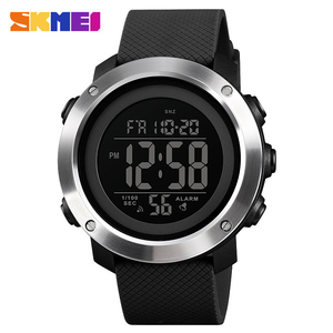 DSM11 SKMEI 1426 นาฬิกาดิจิตอลสีดำ หน้าปัด LED ทรงกลม สายยาง กันน้ำ - Product Image 5
