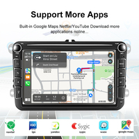 8 İnç Dokunmatik Ekranlı CarPlay AirPlay Kablosuz Android Auto, BT Navigasyonlu, VW AMAROK PASSAT POLO TOURAN TIGUAN için