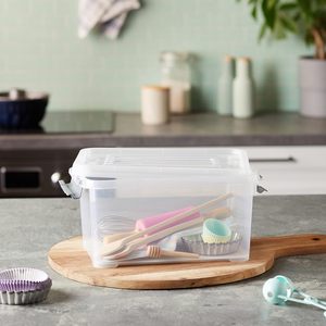 Large Volume Home Storage Boxes & Bins Transparent Plastic Stackable Kids Toys and Clothes Storage Box <b>Containers</b> with Wheels - Product Image 3