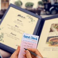 Bloc-notes de serveuse de restaurant personnalisé en gros bloc-notes en papier à couverture rigide pour serveurs et invités commandes alimentaires